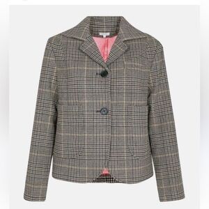 Manoush French size 38, Women’s Checkered Jacket in Beige/Black